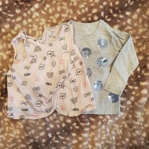 Carter's Brand 2 Piece Bundle, 2T Toddler Girl